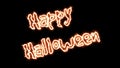 Happy Halloween text animation footage 4k