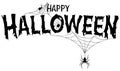 Happy Halloween Text Banner Royalty Free Stock Photo