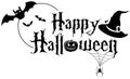 Happy Halloween Text Banner Royalty Free Stock Photo