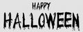 Happy halloween text banner with candle drippings style isolated on png or transparent background, blank space for text,element