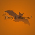 Happy halloween text banner message design background Royalty Free Stock Photo