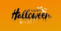 Happy Halloween Text Banner, Vector Royalty Free Stock Photo