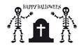 Happy Halloween Text Poster, Vector