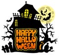 Happy Halloween theme 2 Royalty Free Stock Photo