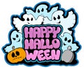 Happy Halloween theme 3 Royalty Free Stock Photo