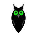 Happy Halloween Owl Element Royalty Free Stock Photo