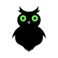 Happy Halloween Owl Element Royalty Free Stock Photo