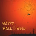 Happy Halloween theme vector illustration Royalty Free Stock Photo