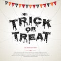 Happy Halloween, trick or treat poster background
