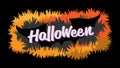 Happy Halloween typography calligraphy. Seasonal lettering. background layout design banner. vector illustration Royalty Free Stock Photo