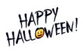 Happy Halloween - typography, spooky font Royalty Free Stock Photo