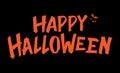 Happy Halloween typography text vector illustration lettering design Royalty Free Stock Photo