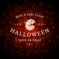 Happy Halloween Vector Background and Pumpkin Royalty Free Stock Photo