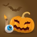 Happy halloween vector illustration.