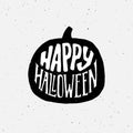 Happy Halloween Vintage Banner With Typography