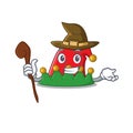 Happy Halloween Witch elf hat cartoon character style Royalty Free Stock Photo