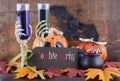 Happy Halloween Zombie Party Decorations. Royalty Free Stock Photo