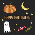 Happy hallowen card