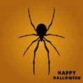 Happy Hallowen with a spider