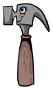 Happy hammer, illustration, vector