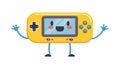 Happy Handheld Gaming Console Icon for Entertainment, vector design Generative AI Royalty Free Stock Photo