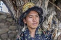 Happy and hansome young man in tradtional dress