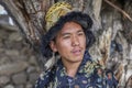 Happy and hansome young man in tradtional dress