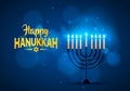 Happy Hanukkah background cover.