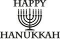 Happy hanukkah with candleholder