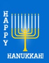 Happy Hanukkah Card Royalty Free Stock Photo