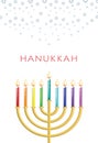 Happy Hanukkah Card Royalty Free Stock Photo