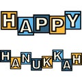 Happy Hanukkah Cartoon Colored Clipart