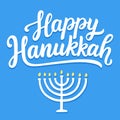 Happy Hanukkah greeting card Royalty Free Stock Photo