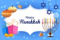 Happy Hanukkah for Israel Festival of Lights celebration