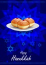 Happy Hanukkah for Israel Festival of Lights celebration