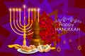 Happy Hanukkah for Israel Festival of Lights celebration