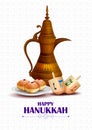 Happy Hanukkah for Israel Festival of Lights celebration