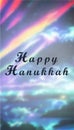 Happy Hanukkah Phone Wallpaper Royalty Free Stock Photo