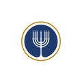 Happy Hanukkah Vector icon design Royalty Free Stock Photo