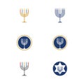Happy Hanukkah Vector icon design Royalty Free Stock Photo