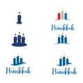 Happy Hanukkah Vector icon design Royalty Free Stock Photo