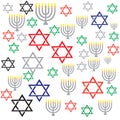 Happy hanukkah white background Happy Hanukkah lettering Royalty Free Stock Photo