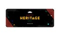 Happy Heritage Day - 24 September - horizontal banner template with the South African flag colors on dark background