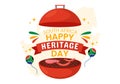 Happy Heritage Day South Africa Vector Illustration on September 24 with Waving Flag Background, Honoring African Culture Royalty Free Stock Photo