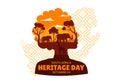 Happy Heritage Day South Africa Vector Illustration on September 24 with Waving Flag Background, Honoring African Culture Royalty Free Stock Photo