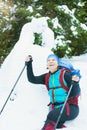 Happy hiker Royalty Free Stock Photo