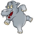 Happy Hippo Royalty Free Stock Photo