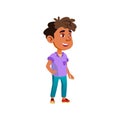 happy hispanic boy in cinema cartoon vector