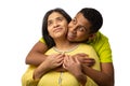 Happy Hispanic Mother with Teenage Son Royalty Free Stock Photo