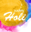 Happy Holi abstract colorful background